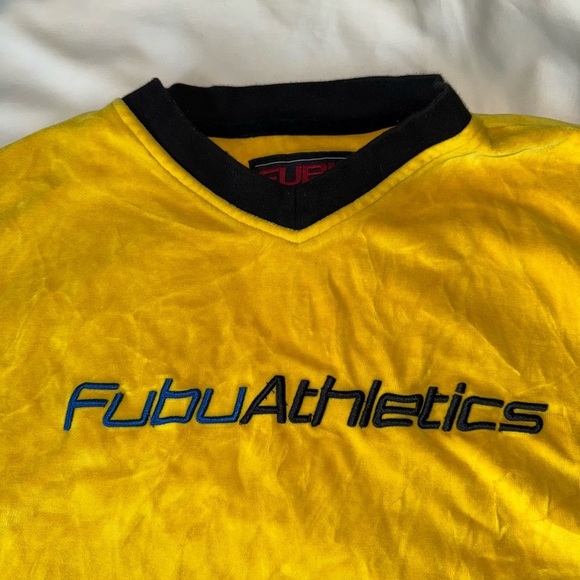 Vintage FUBU Athletics Velour Set 🟡💙 - Picture 12 of 13